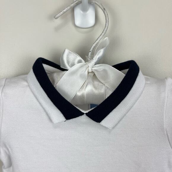 Jacadi Paris Striped Bubble Shortall Romper Set 3 Months - Picture 4 of 13